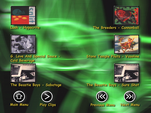 Rock Volume 1 Menu 3